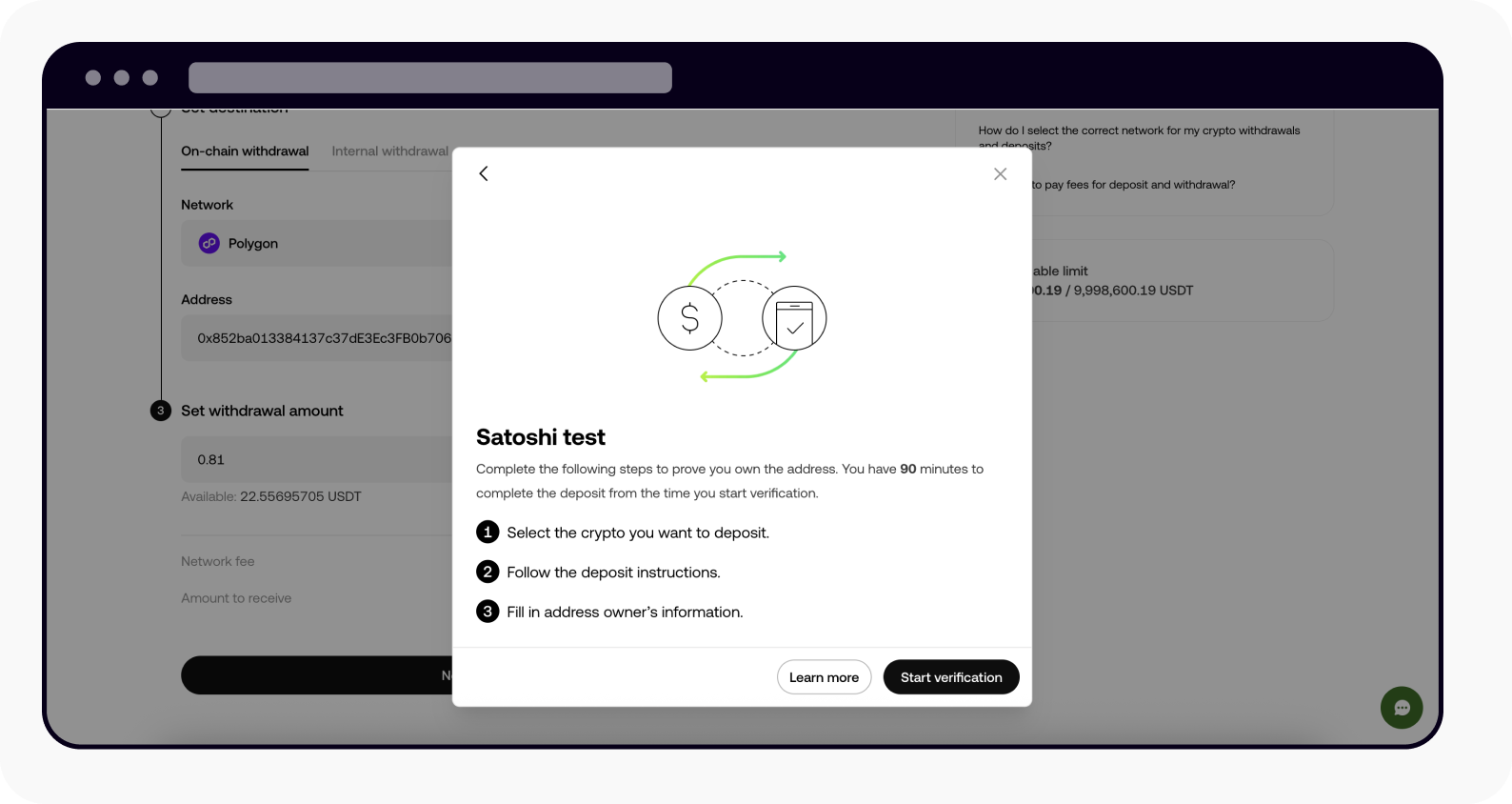 How do I verify my wallet address? | OKX Norge