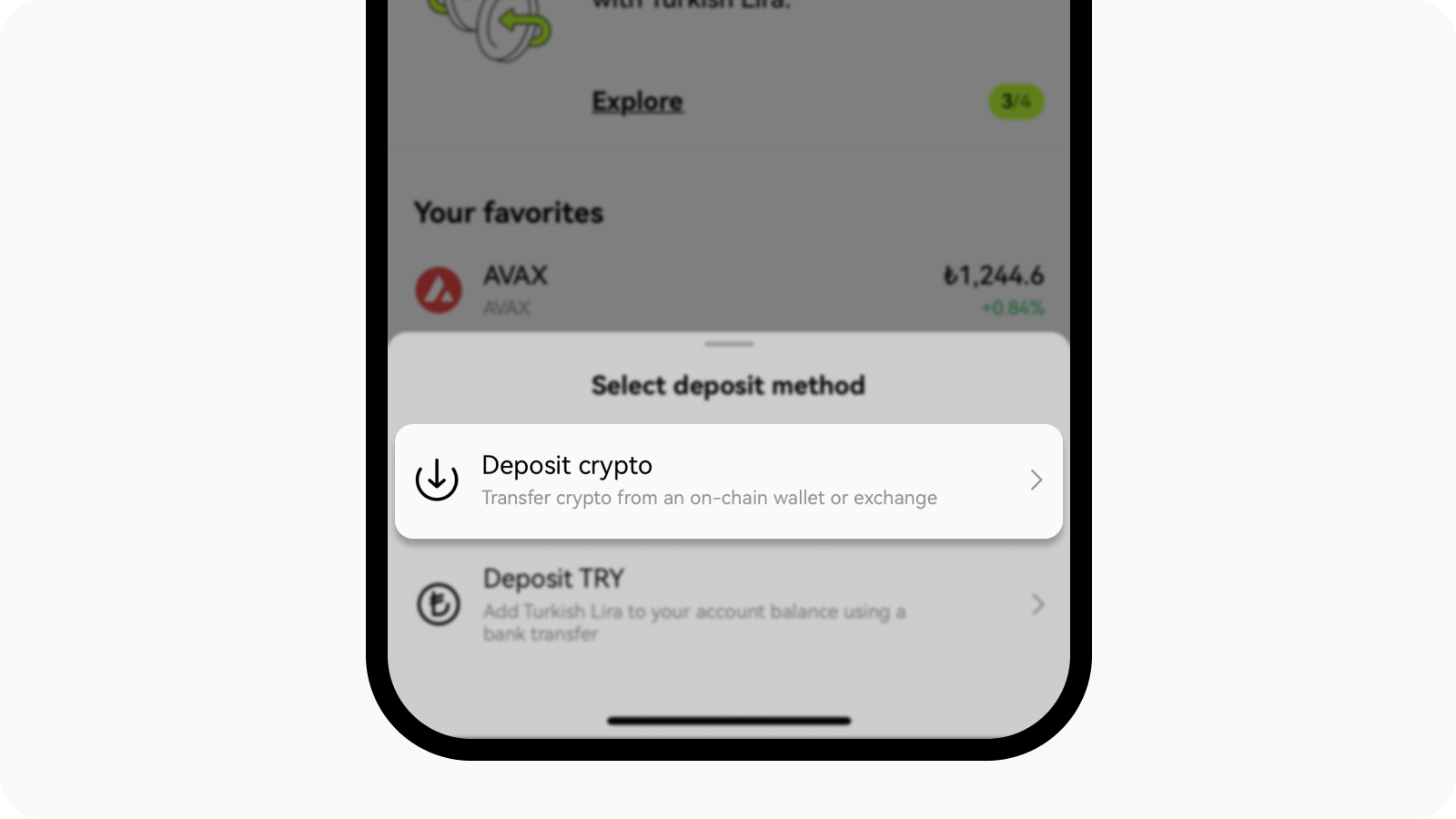 How do I make a deposit? (app) | OKX TR