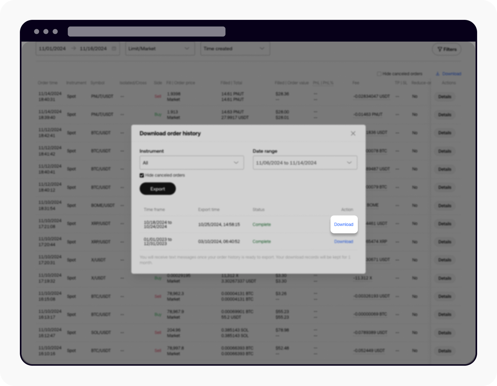 Comment télécharger mes relevés de compte ? | OKX France