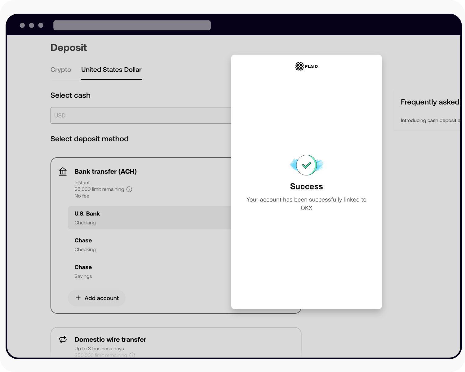 How do I withdraw USD with Bank transfer (ACH)? | OKX Brazil