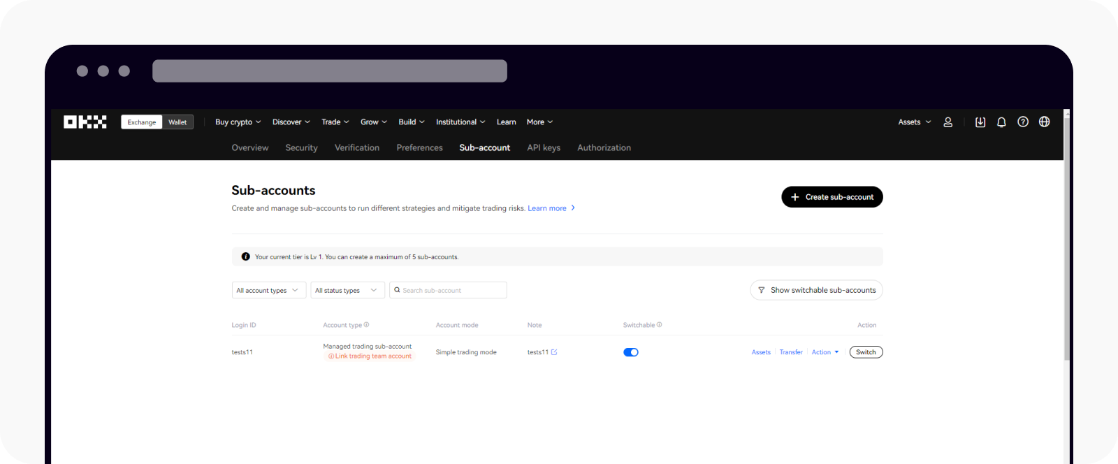 Что такое субаккаунт? | OKX