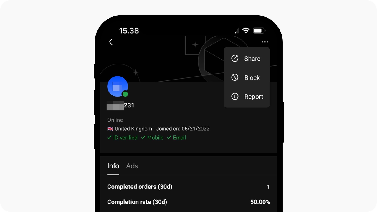 How do I use the block function in P2P trading? | OKX Nederland