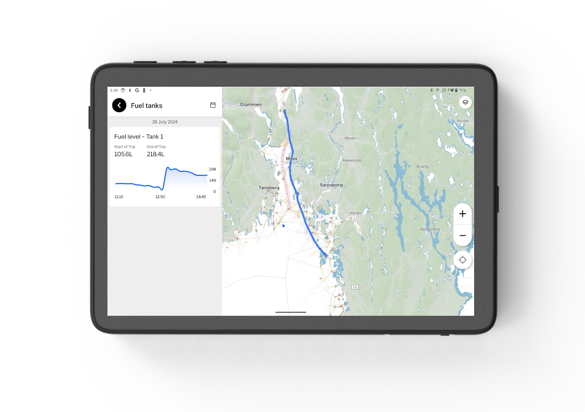 Tracking refuels is effortless with the new Logbook update.