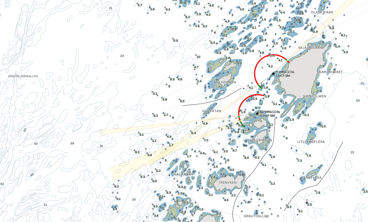 The southwestern approach to Røst can be challenging to navigate. Easy-to-read charts make a big difference.