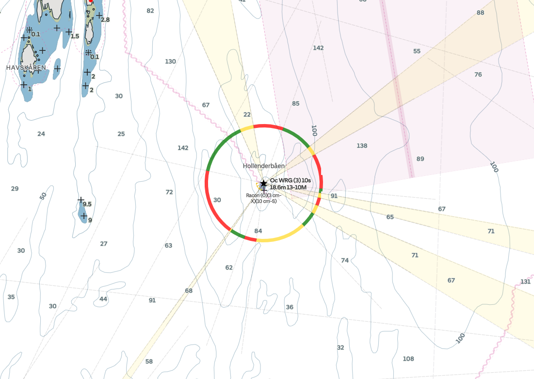Lighthouses, such as the famous Holenderbåen in the Oslofjord, are now clearly labelled with their name. 