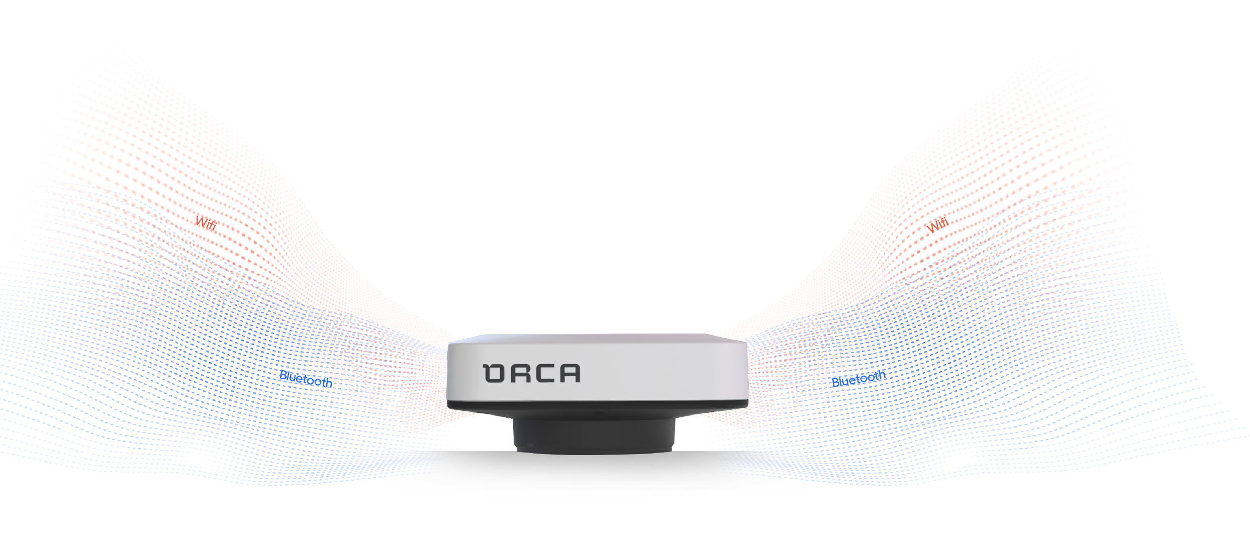 The Orca Core features Bluetooth and Wi-Fi to share data wirelessly with the Orca App
