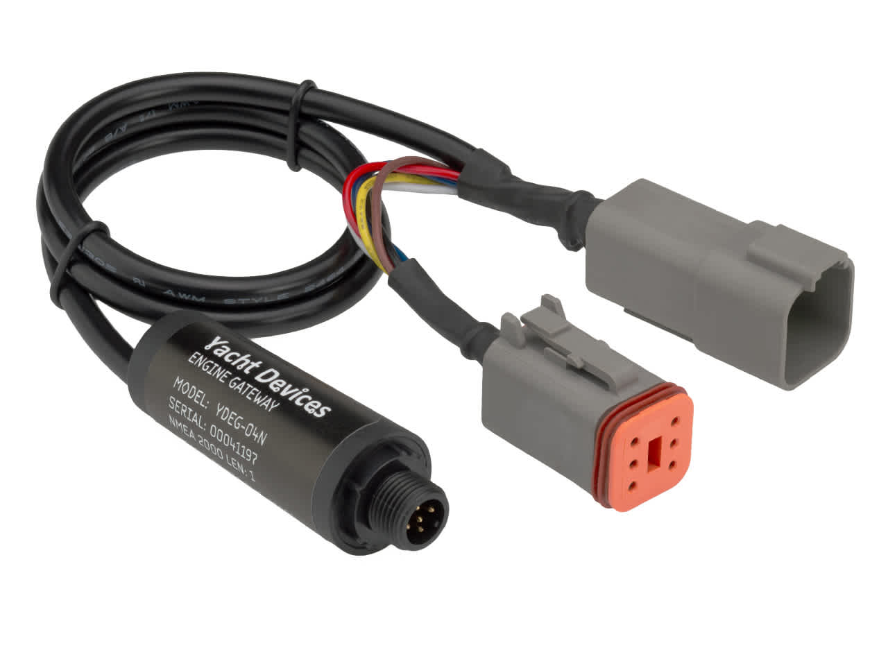 The YDEG 04 gateway works with Volvo Penta, BRP Rotax, Mercury, Mercruiser and J1939 engines.