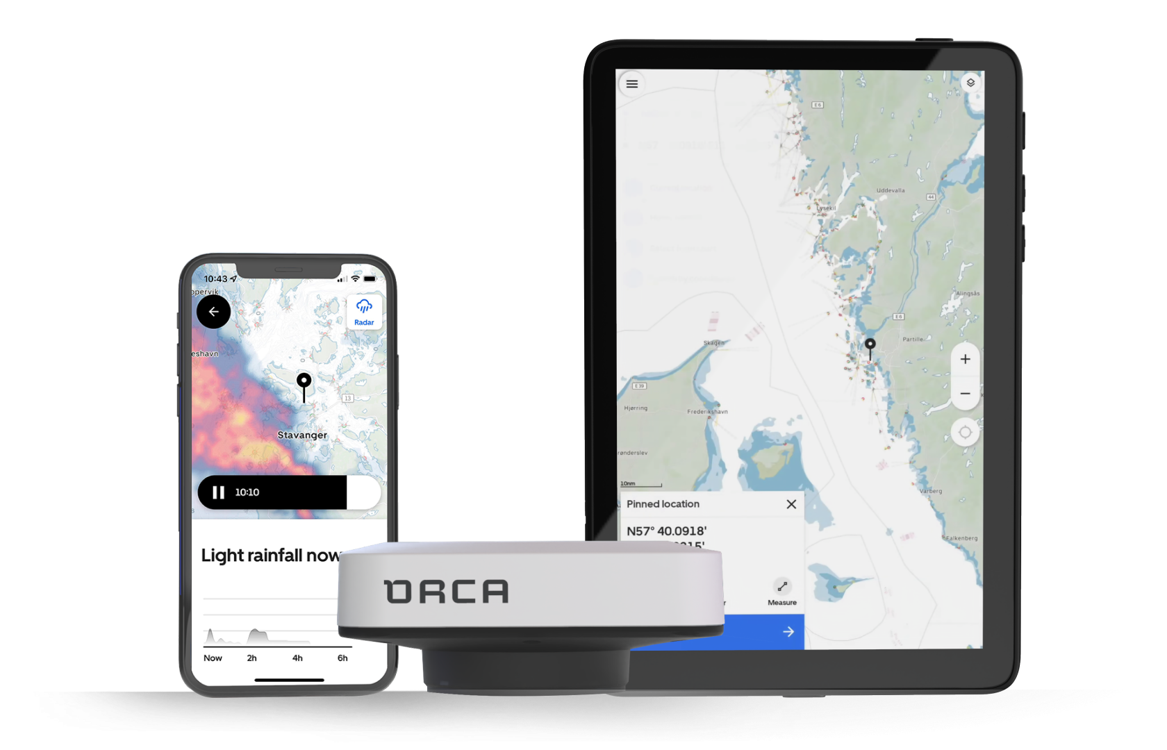 Orca Core gives you a complete chartplotter experience on all your devices.