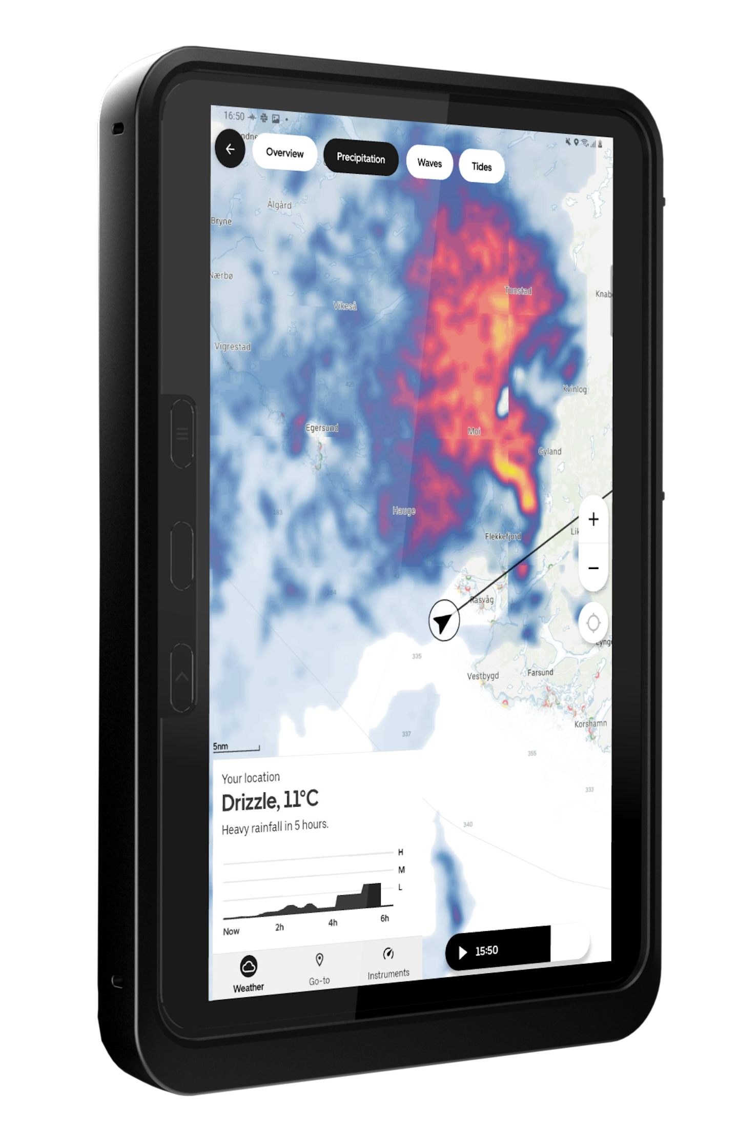 Orca marine navigation chartplotter