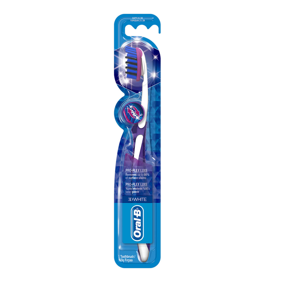 Spin Kwadrant Rentmeester Oral-B 3D White Luxe Pro-Flex toothbrush