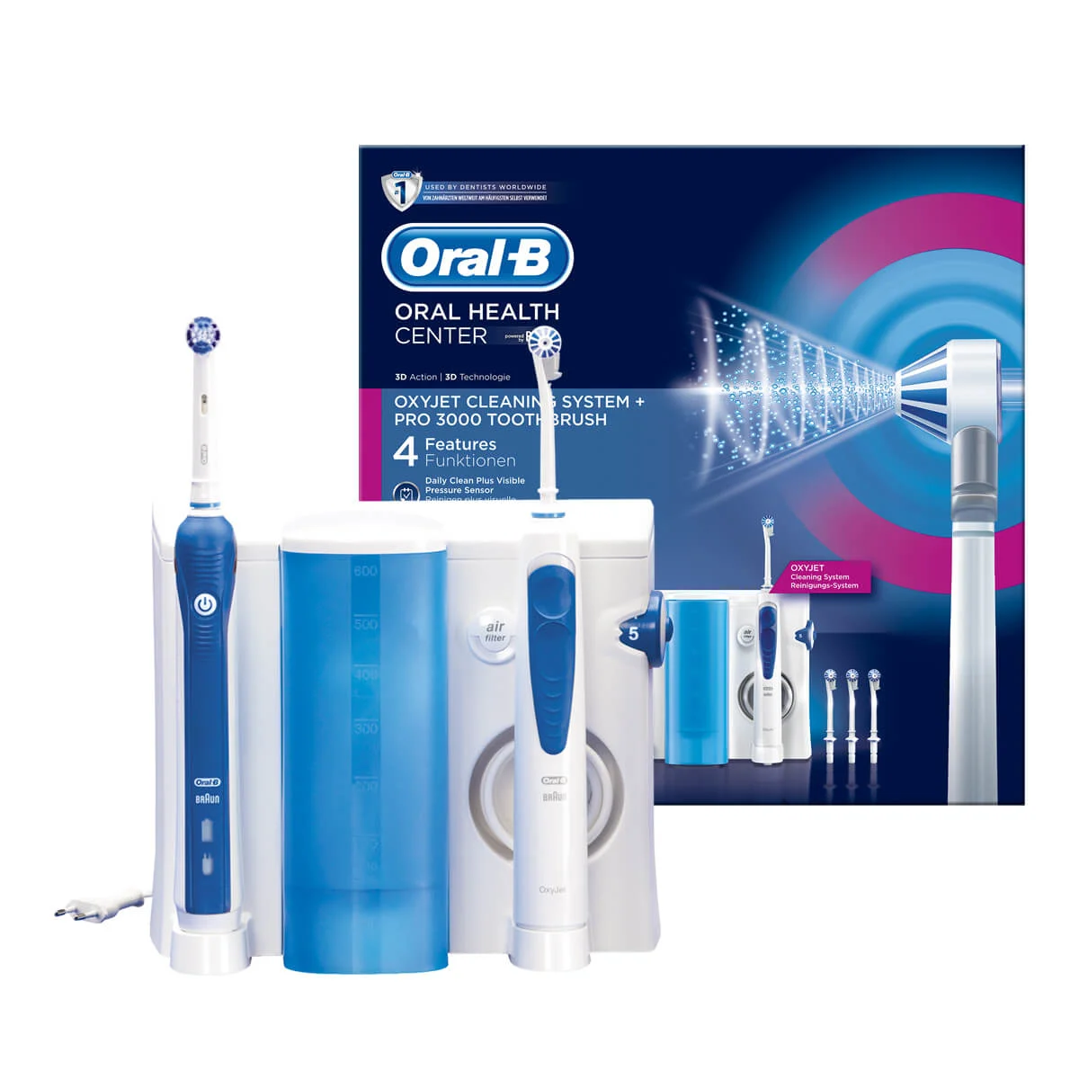 Oral-B Oral Health Center: Oxyjet Cleaning System + PRO 3000 Electric Toothbrush undefined