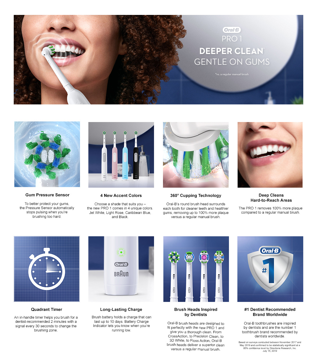 Oral-B Pro 1000 Electric Toothbrush | Oral-B