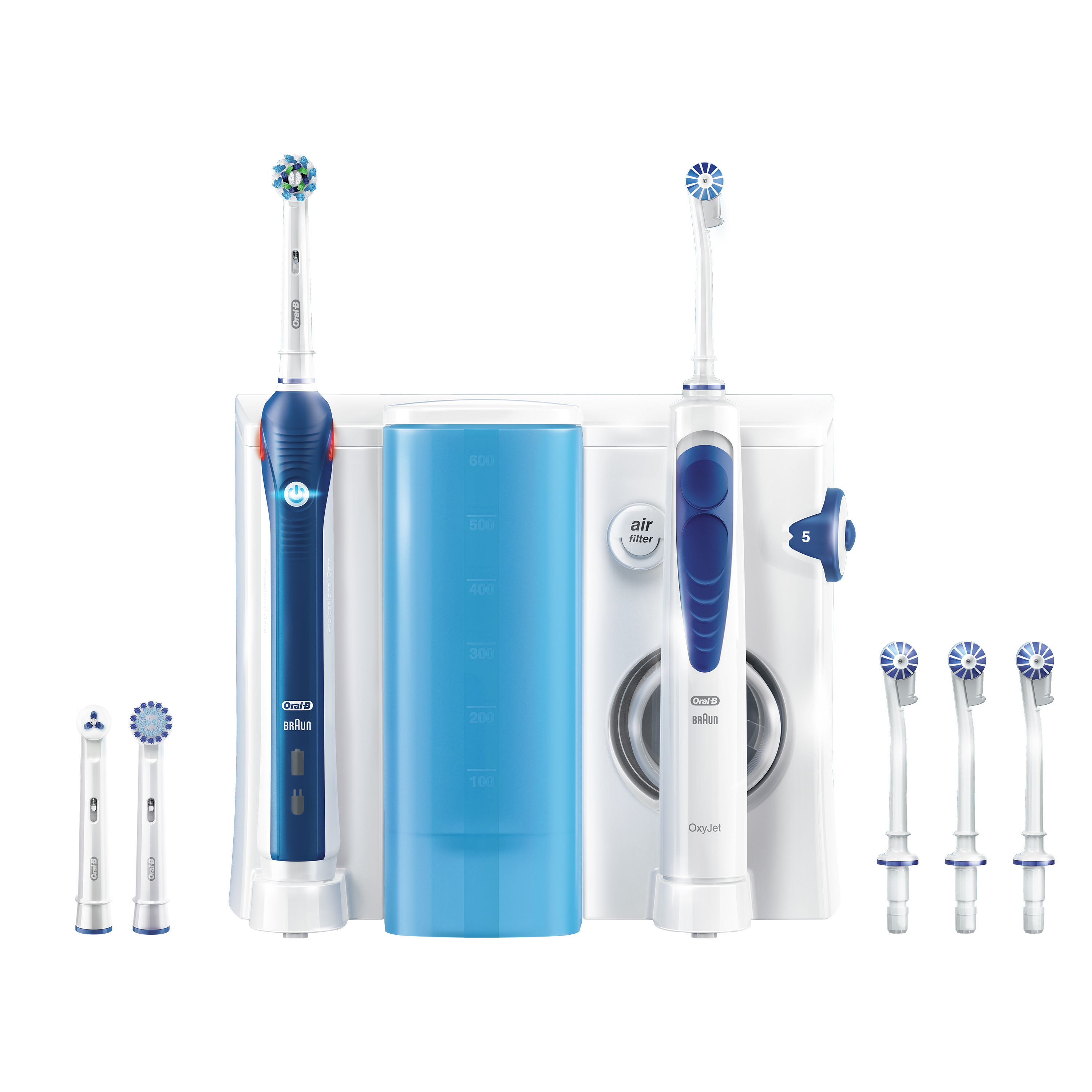 Oral-B Oral Health Center Flosser, OxyJet Cleaning System + Pro