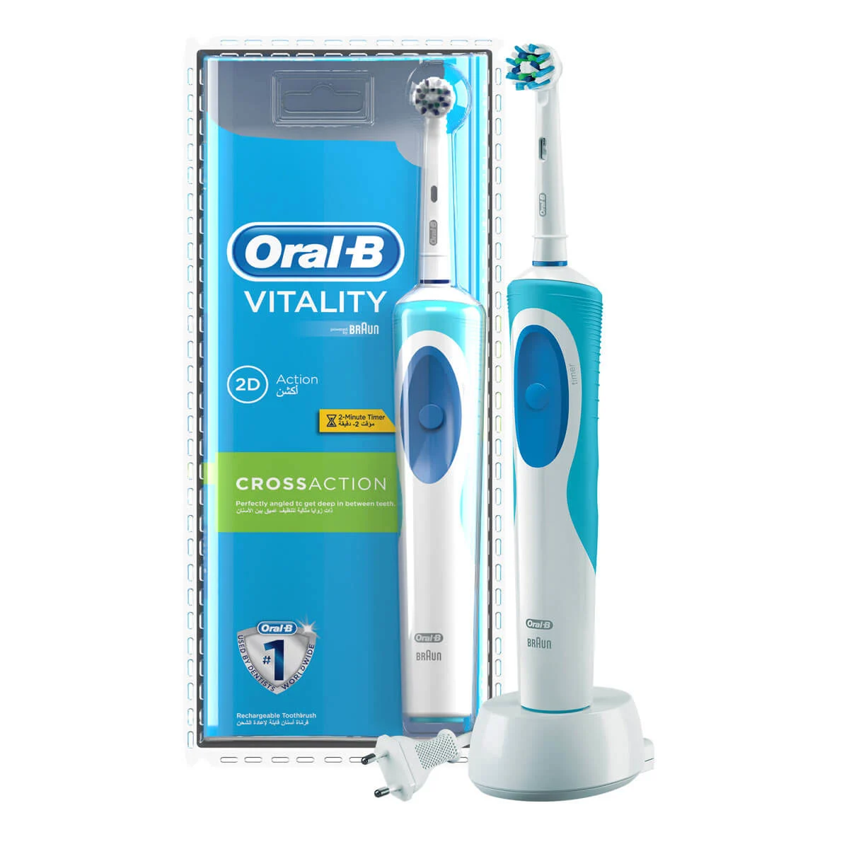 Vitality Plus Cross Action Electric Toothbrush by Oral-B - Blue