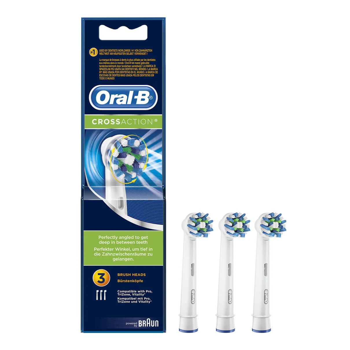 Oral-B CrossAction Replacement Brush Heads 