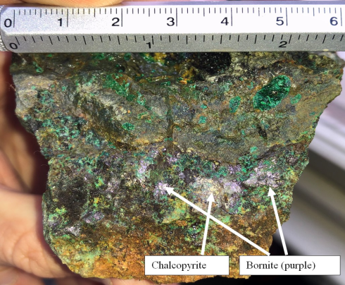 Copper mineral sample