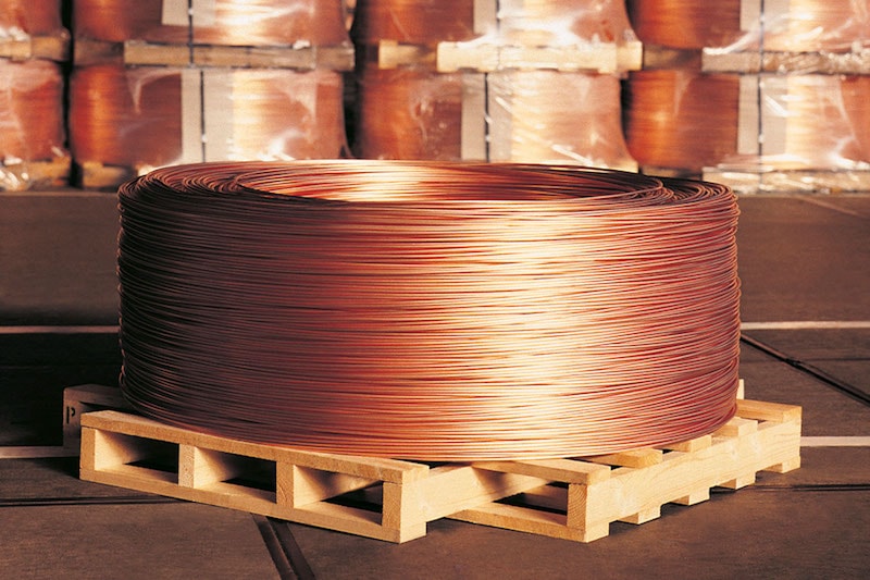 Coil of copper wire