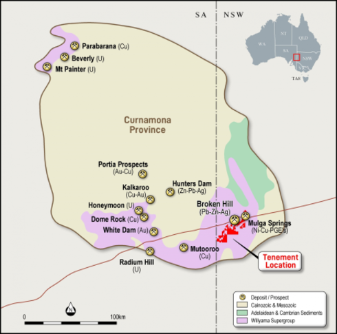 Map of Broken Hill Project
