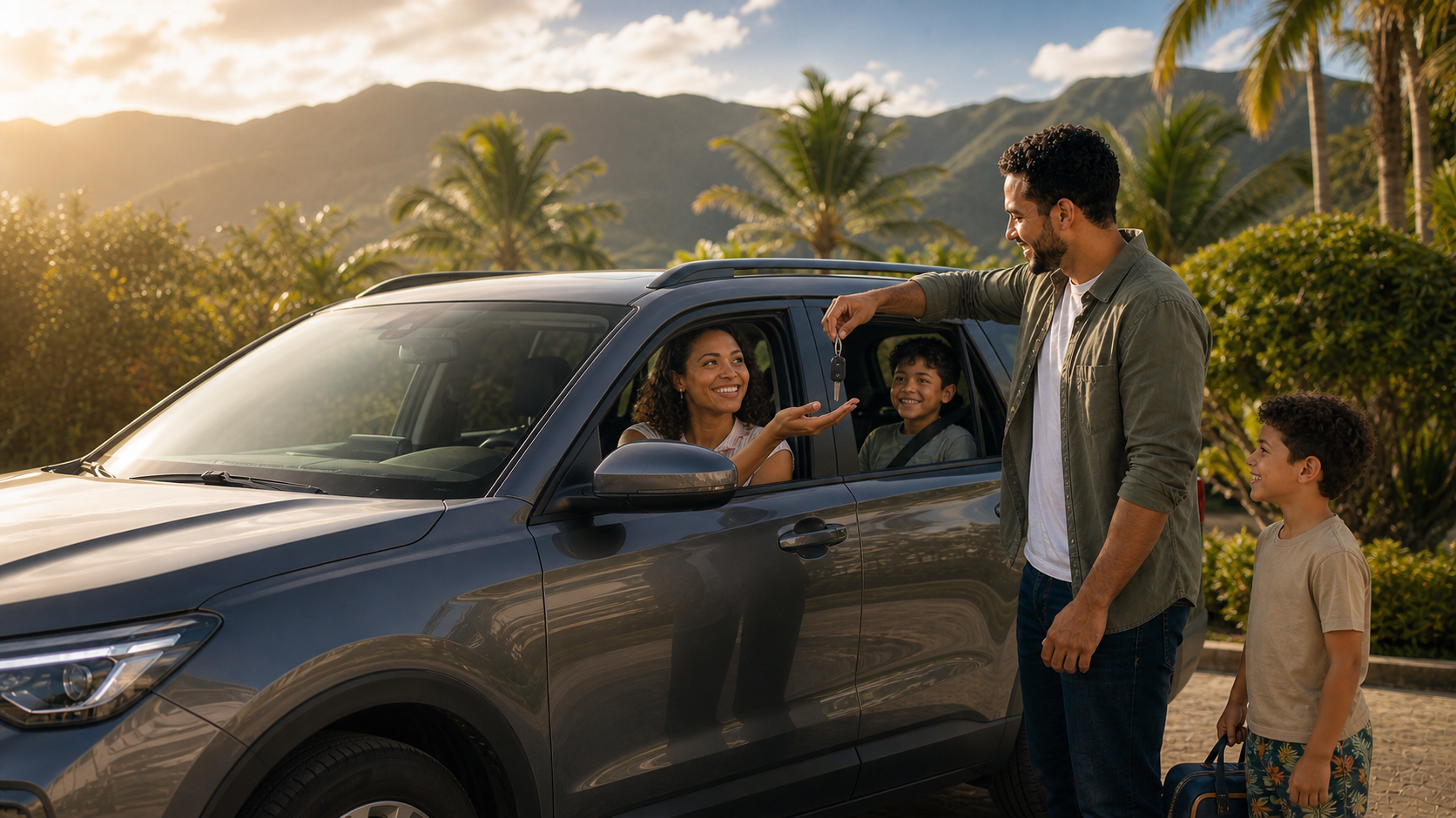 Car rental for families in Reunion Island
