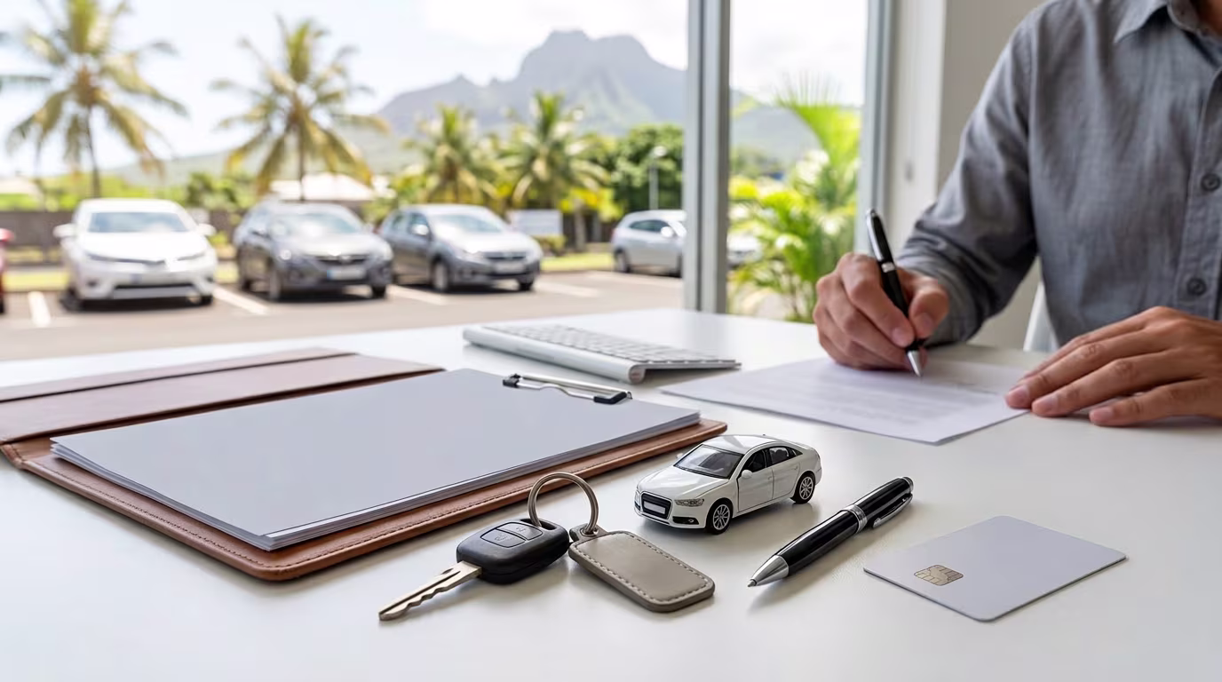 Documents location voiture Réunion