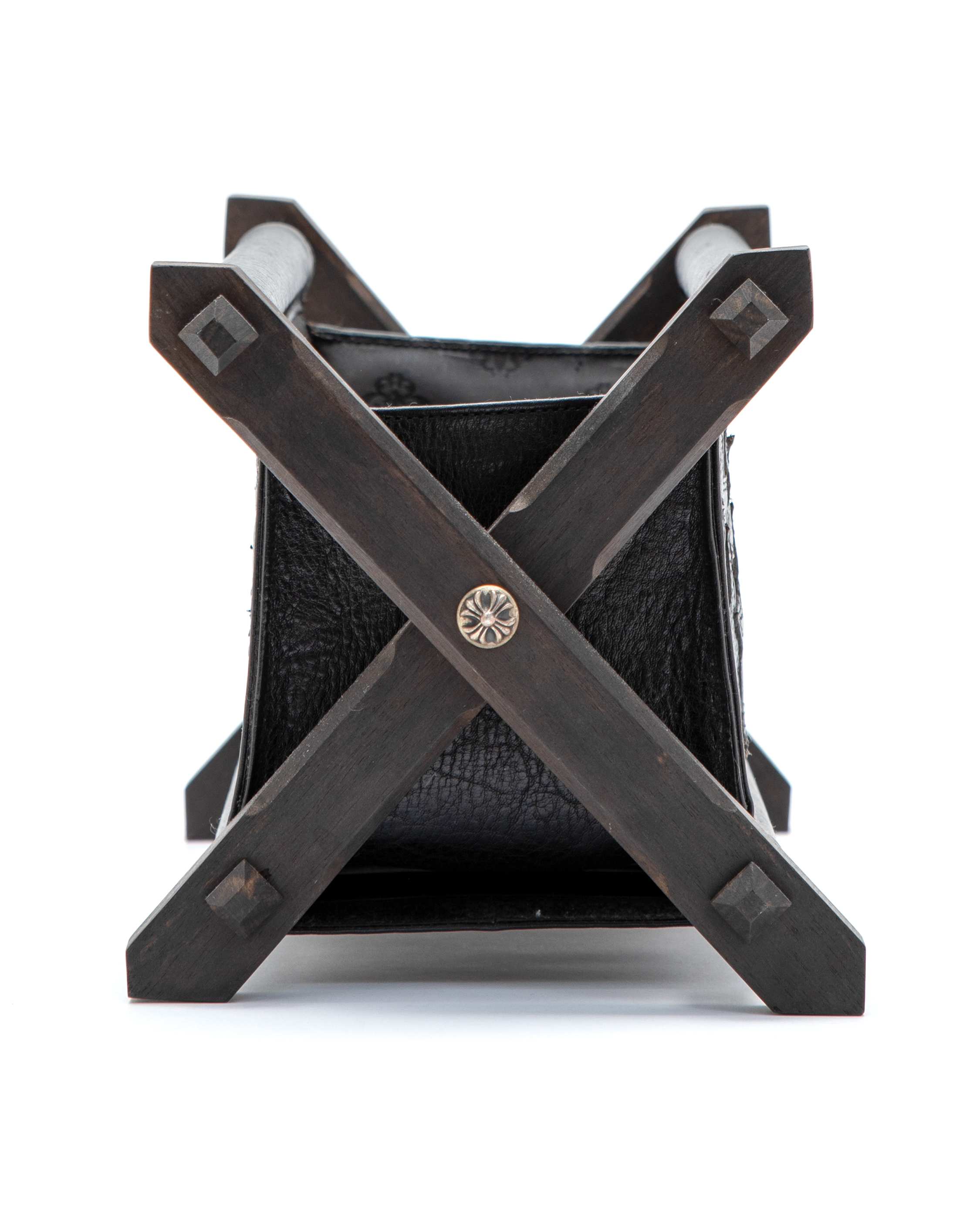 chrome hearts クロムハーツ スターパッチ リモコンラック CHROME HEARTS クロムハーツ スターパッチ レザー×エボニー
