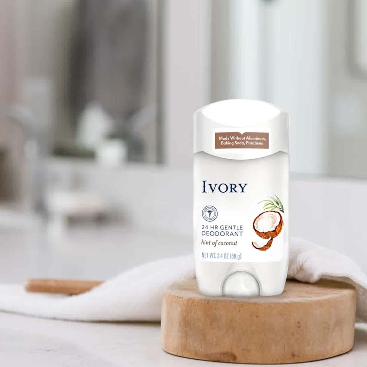 Ivory Gentle Deodorant, Hint of Coconut Scent