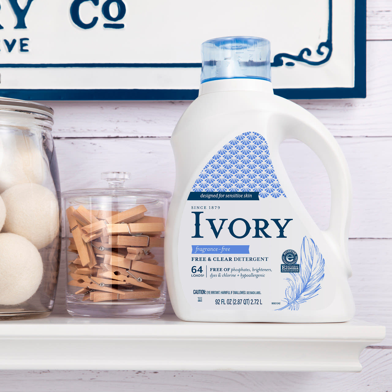 Ivory Gentle Free &amp; Clear laundry detergent