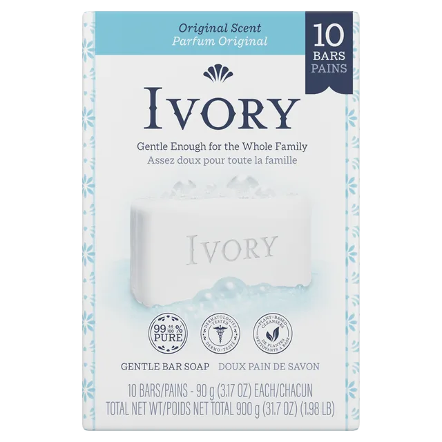 Ivory Bar Soap - Original Scent - 10 Pack 