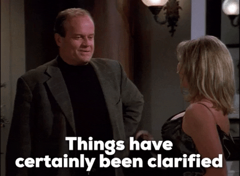 Fraiser saying that "Things have certainly been clarified."