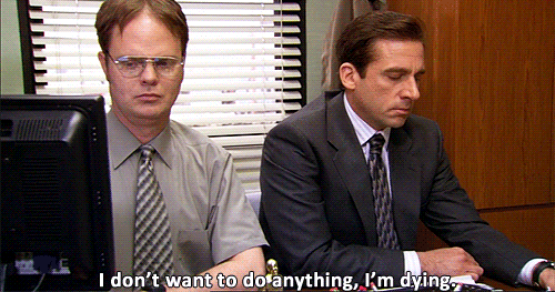 I dont want to do anything - the office gif