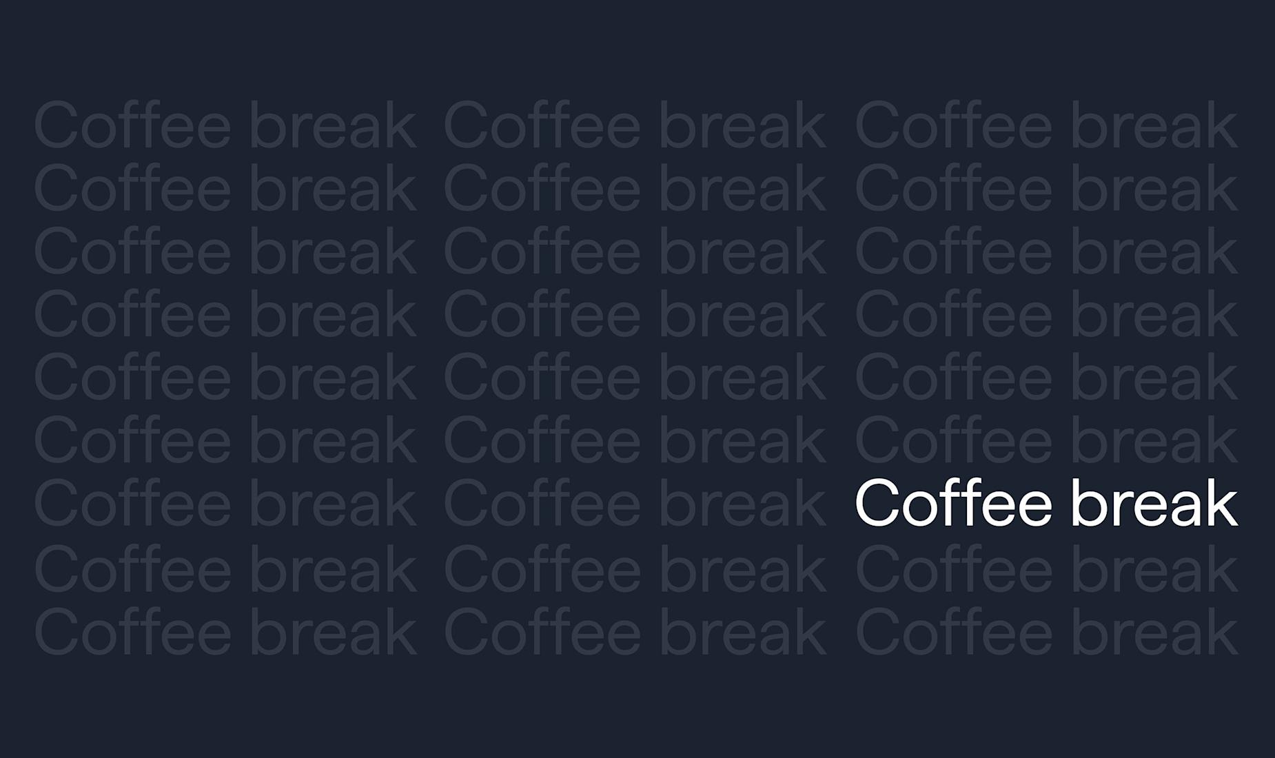 Coffee break with Vlad Grigorev