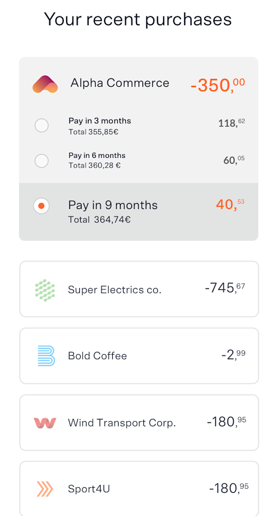 Split Purchase Image Easy installments of purchases with Splitpay | Solaris