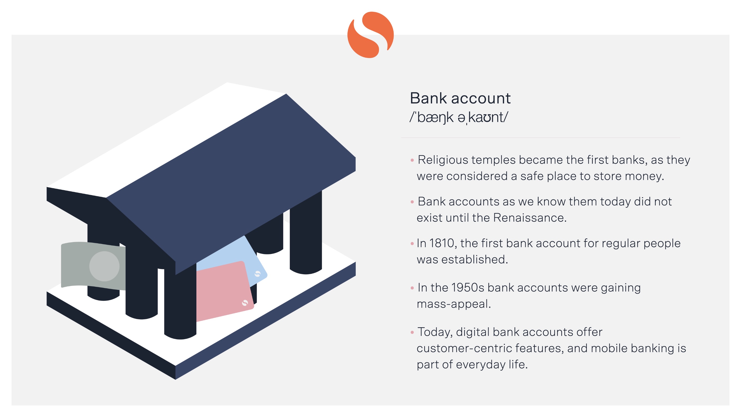 Key takeaways: History of the bank account