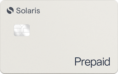 Mockup of Solaris Prepaid card