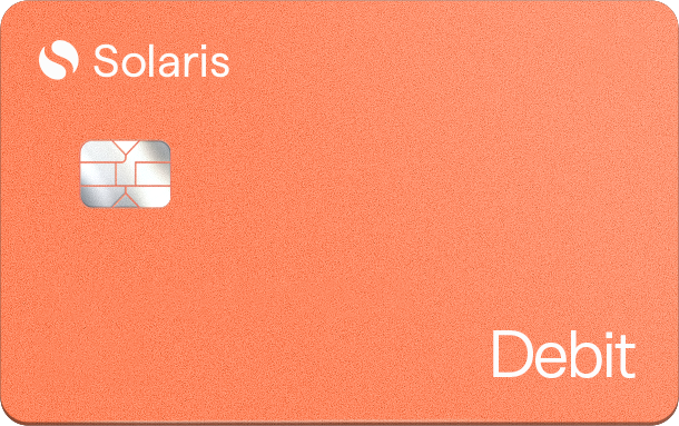 Mockup of Solaris Debit card