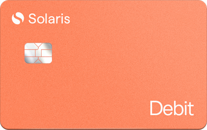 Mockup of Solaris Debit card