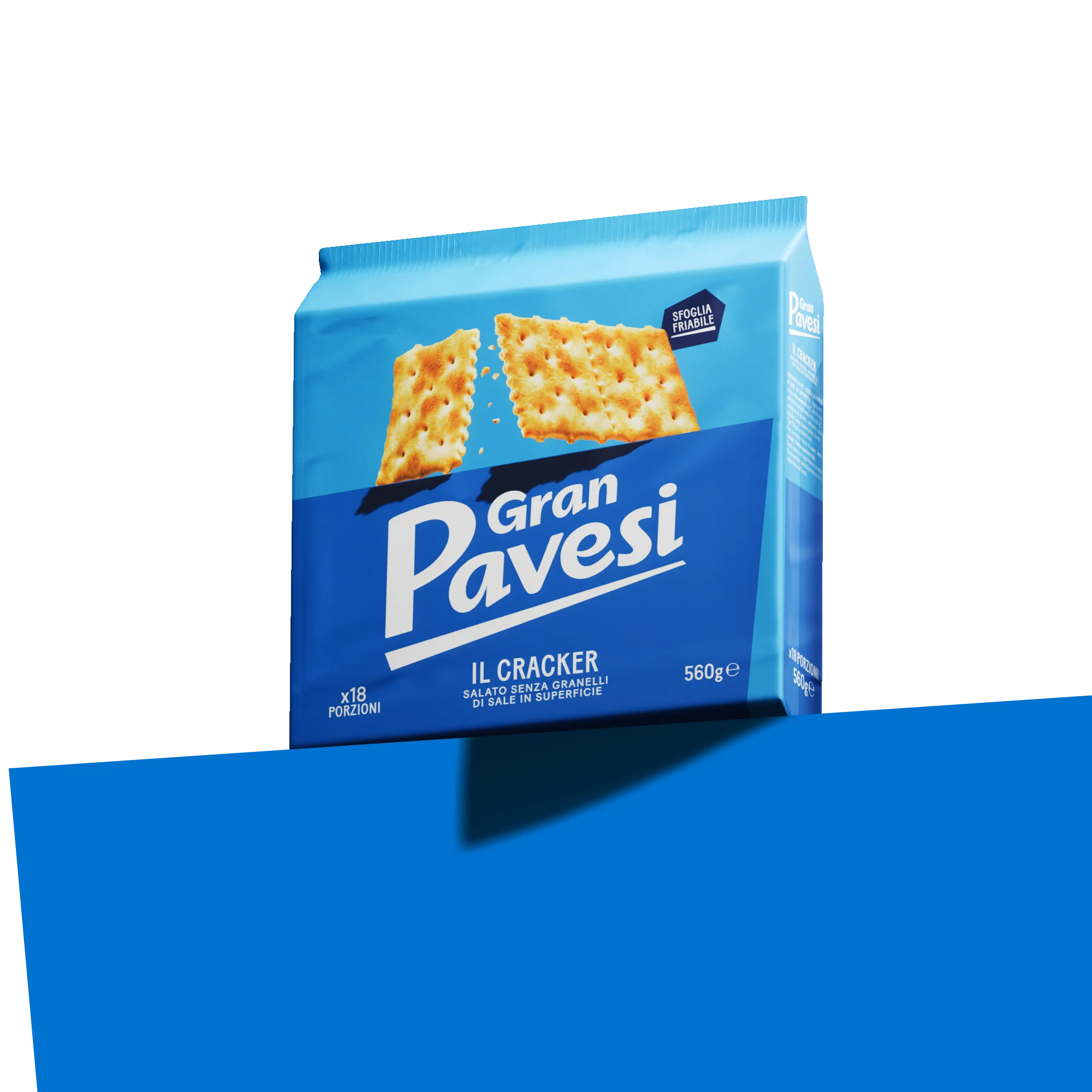 Il Cracker Salato senza Granelli di Sale in Superficie