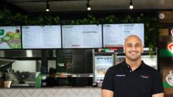 Charlie Hoyek, owner of Manoosh Pizzeria