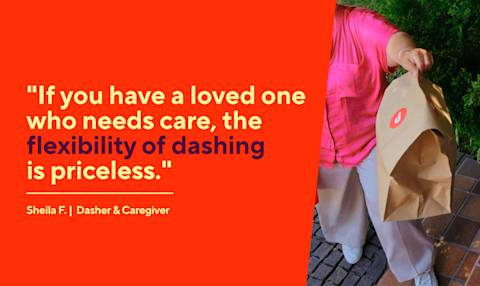 Dx Blog  - I Dash So I Can Care for Others: Meet Dasher Sheila F. - Flexibility