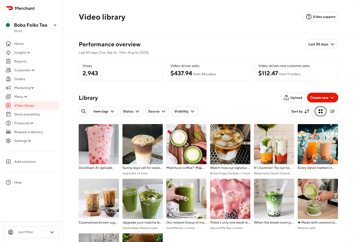 Video library