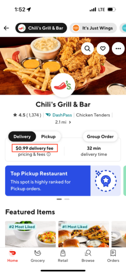 Delivery Fees In-App Photo 2