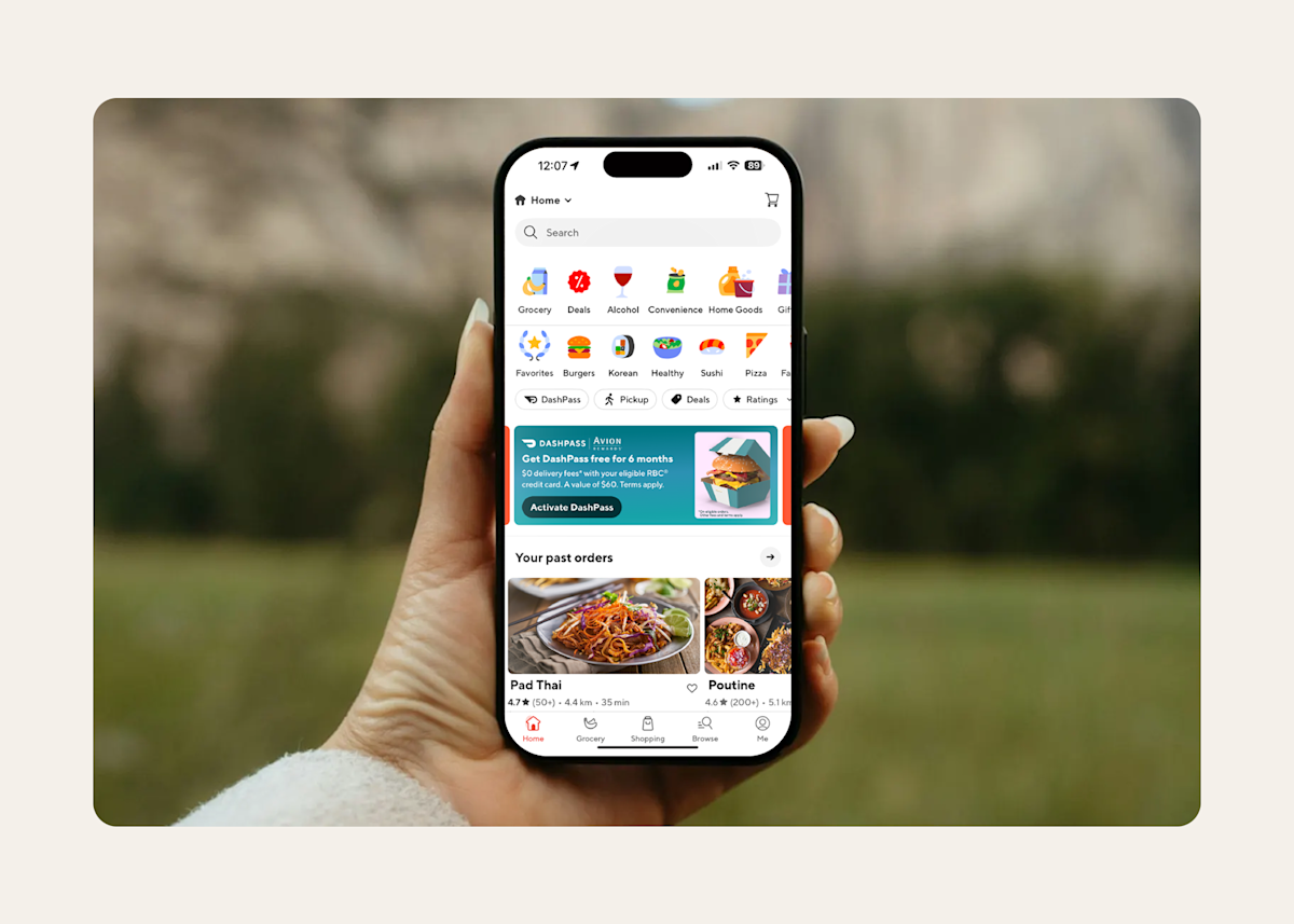 RBC and DoorDash Lifestyle Image