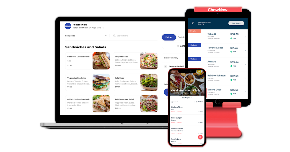 ChowNow Homepage