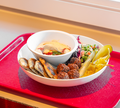 Falafel hummus bowl from Falafel Yoni