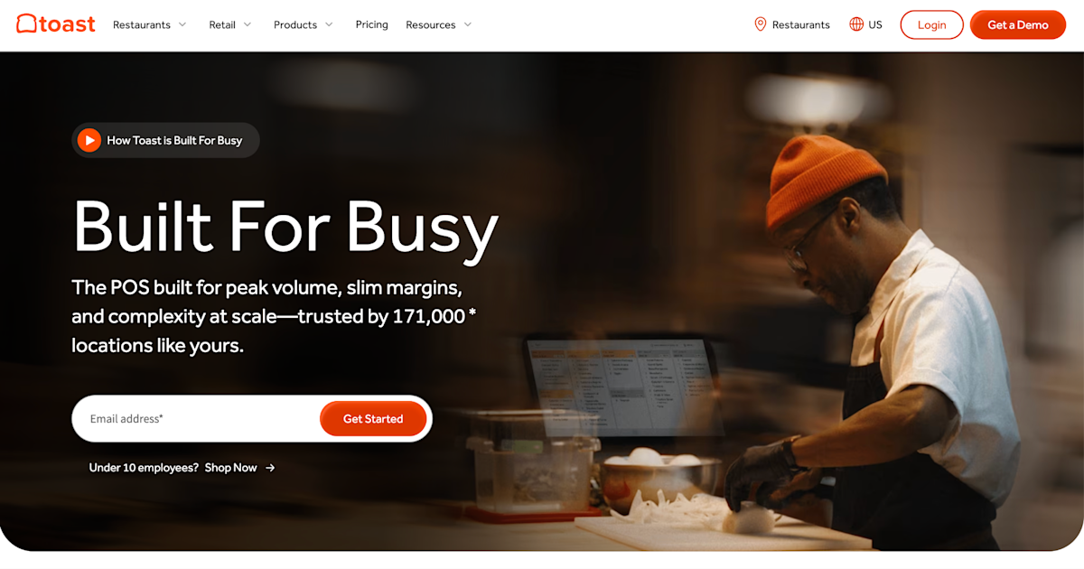 Toast Homepage