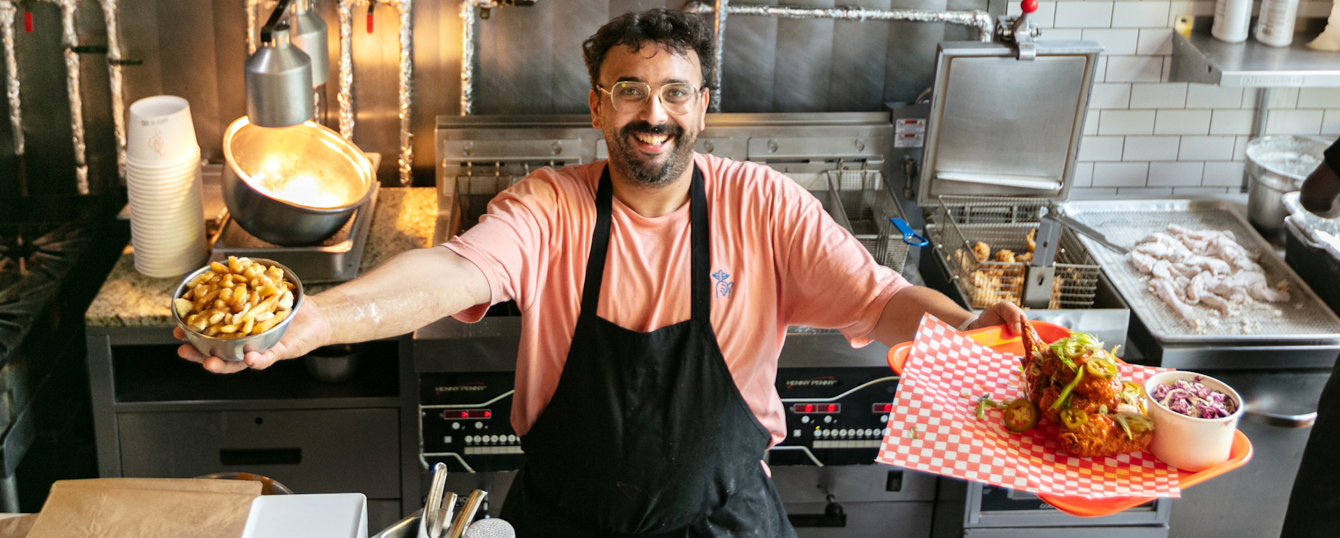 Roch Le Coq partners with DoorDash for delivery and pickup, third-party and first-party orders.