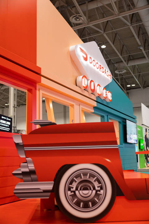 DoorDash Diner booth at RC Show 2023