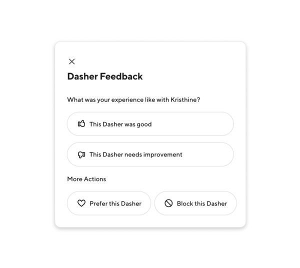 Mx - Leave Dasher feedback