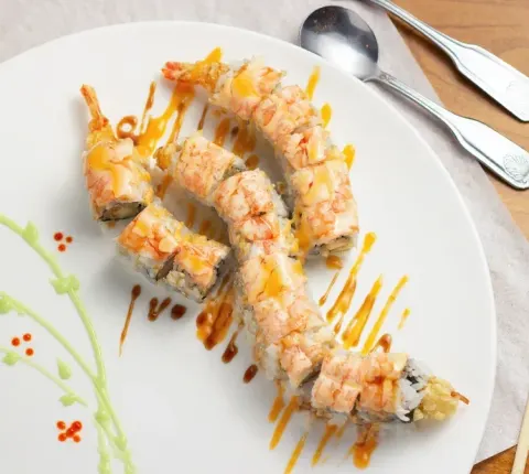 Volcano Steak And Sushi - scorpion king roll