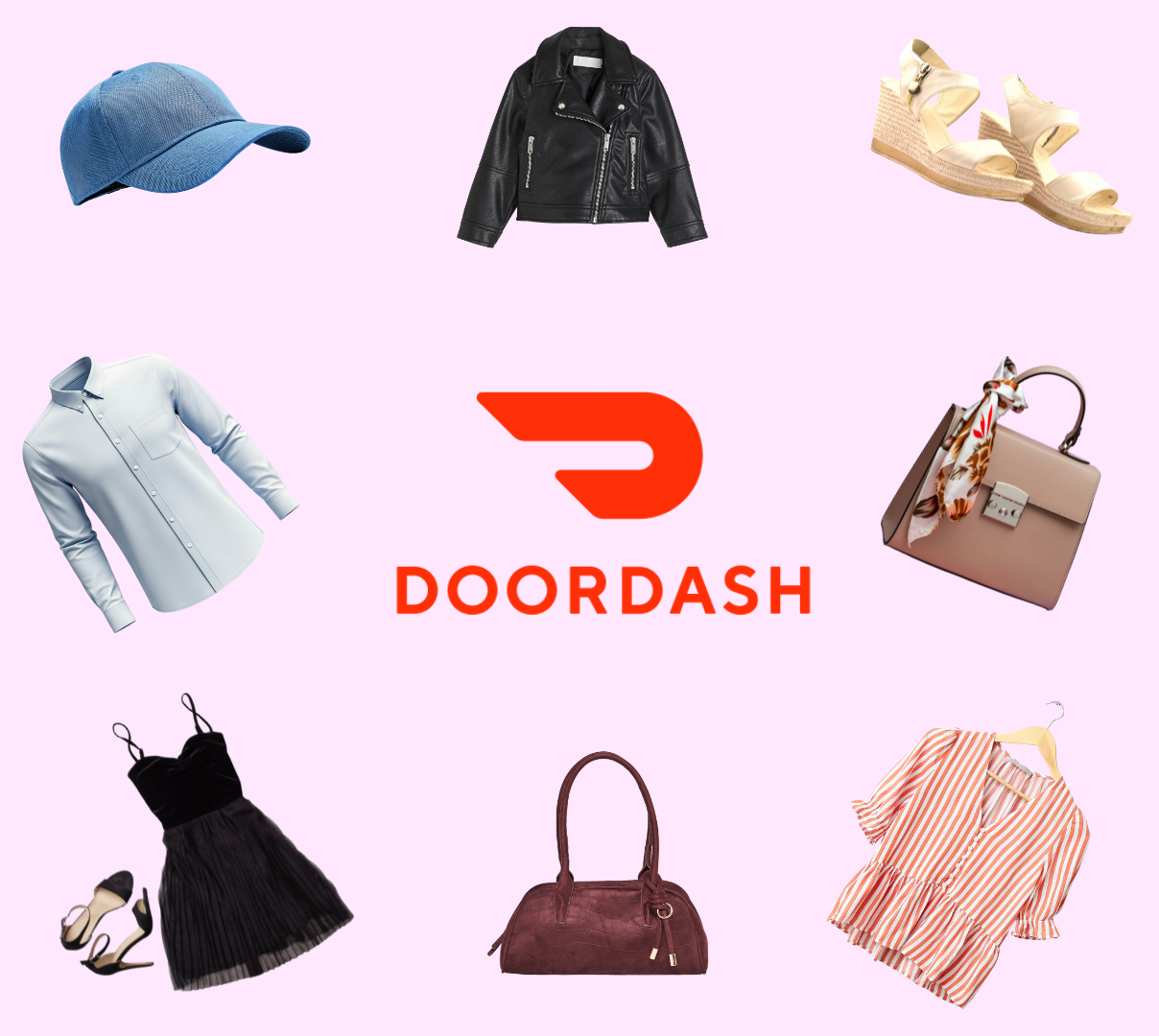 Apparel items around a DD logo